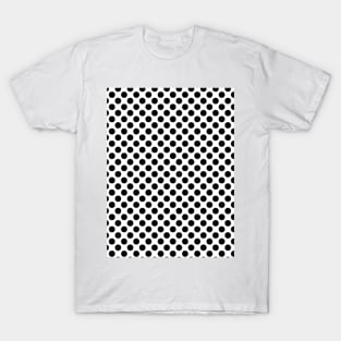 black and white polka dot pattern T-Shirt